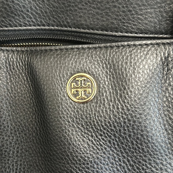 Tory Burch Black Leather Tote EUC - Picture 4 of 11